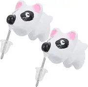 [Veemoon] 1pair Animal Shaped Ear Studs Funny Eardrop Earrings Dangler Design Creative Dog Dinosaur Style Jewelry for All Ages Unique Accessories for Everyday Wear