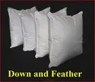 FEATHER DOWN SCATTER CUSHION INSERTS X 4 - 50 X 50CM - DUCK DOWN & FEATHERS