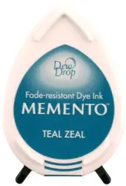 Memento Dew Drop Dye Ink Pad-Teal Zeal MD-602