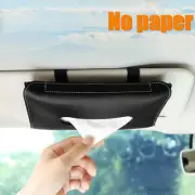 Car Leather Tissue Napkin Holder Storage Organiser Case Auto Visor Accessories (for: Ferrari)