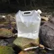 【PE儲水袋-10L-寬41*高38cm-2個/組】野炊必備大容量瓶身可自立可折疊可卷可壓平儲水袋 輕量戶外輕量水桶 無毒無味安全密封-76012