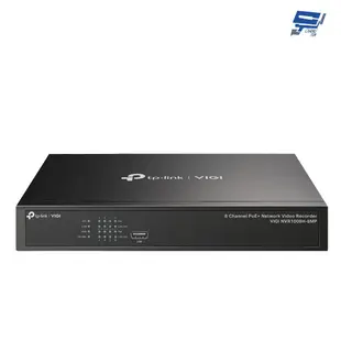 昌運監視器 TP-LINK VIGI NVR1008H-8MP 8路 PoE+網路監控主機(NVR) (10折)