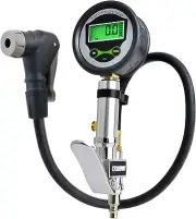 Bicycle Tire Inflator Gauge with Auto-Select Valve Type - Presta and Schrader