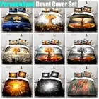 Nuclear Explosion Mushroom Cloud Doona Duvet Quilt Cover Set Home Textiles