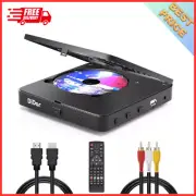 Super Mini Blu-Ray Disc Player for TV 1080P Blue-Ray HD DVD Player Portable CD