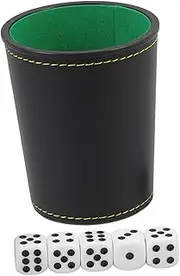 SUPVOX 1 Set Game Dice Cup with Storage Case Dice Shaker for Board Games Party Entertainment Easy to Clean Carry for Indoor Fun