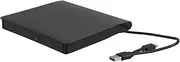 HOMOBABE External Cd DVD Drive for Pc Laptop USB Type-c DVD Burner Compact Cd Player No Drivers Needed Versatile Compatibility