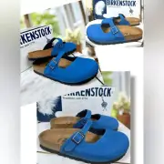 BIRKENSTOCK Maria Colbalto Blue Clogs Slip-on Shoes Size EU 35