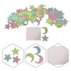 Stickers Stickers 100X Night 100pcs 100Pcs Pack Bedroom 100Pcs Fluorescent