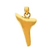 14K Gold 22MM Long Shark Tooth Charm