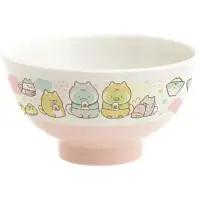 在飛比找momo購物網優惠-【小禮堂】角落生物 陶瓷碗 《粉白柴犬款》(平輸品)