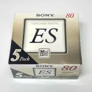 SONY MiniDisc MD ES 80 5-pack NEW Sealed