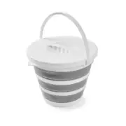 10L Collapsible Folding Bucket with Lid water Storage for Hiking Camping Fishing