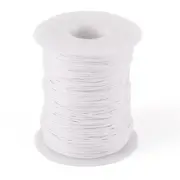 Craftdady 100 Yards 1mm White Waxed Cotton Thread Cord Macrame Bracelet Neckl