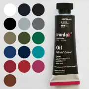 Artist Oil Paint Ironlak Premium 45ml tube 13 colours