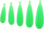 5pcs Glow Dark Practice Casting Plug Lure Weight Casting for Night Fishing Fishing Accessory Soft Silicone Night Light Lure