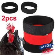 2PCS Nylon for Roosters Anti Crow Collar No Crow Noise Cockerel Neck Belt