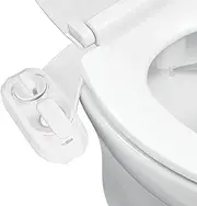 LUXE Bidet NEO 320 Plus – Next-Generation Warm Water Bidet Toilet Seat Attachment with Innovative EZ-Lift Hinges, Dual Nozzles, and 360° Self-Cleaning Mode (White)