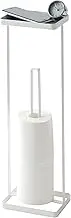 Yamazaki Home Roll Stand with Tray | Steel | Toilet Paper Stocker, One Size, White