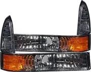 Anzo USA 511041 Ford Smoke Parking Light Assembly w/Amber Reflector - (Sold in Pairs)