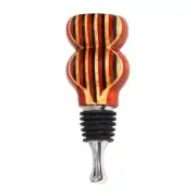 VinoStrumenti VSWSM4 Stripe Lamination Flat Top Stainless Steel Wine Bottle S...