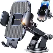 TORRAS [Ultra-Durable Cell Phone Holder for Car, Universal Mount Dashboard Windshield Vent Compatible with iPhone 14 13 12 11 Pro Max, Samsung Galaxy S20+ Ultra S10 Note Plus