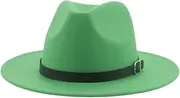 [Generic] Women Fedora Hat Unisex Men Jazz Hats Church Hats Wedding Prom Dress Hats Formal Panama Wide Brim Felt Hats 25 60-62cm, 25, One Size, 25, One Size