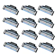 24PCS Stainless Razor Blades for Gillette Mach 3, 3-Layer Safety Replacement