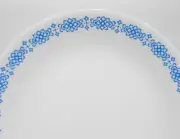❤️ 1 NEW CORNING Corelle BLUE MACRAME 10 1/4" DINNER PLATE / Floral Medallions