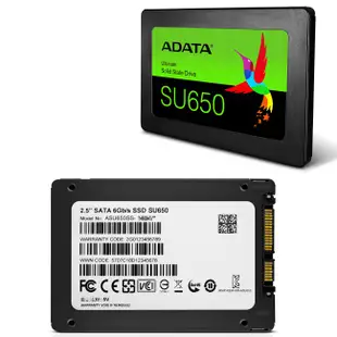 【實體門市：婕樂數位】原廠現貨ADATA威剛 Ultimate SU650 240G 120G SSD 2.5吋固態硬碟