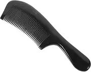 SHERCHPRY 1Pc Natural Horn Comb for Hair Care Thick Handle Polished Design Gentle Scalp for Dandruff Treatment Static Elegant and Durable Hair Styling Tool