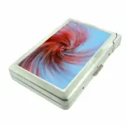 Abstract Art Em14 Cigarette Case with Built in Lighter Metal Wallet
