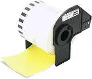 ExtraPrint 1 Roll DK-22606 Yellow Continuous Film Label Compatible with Brother QL 1050 1050N 1060 1060N 110 1100 1110NWB 500 500W 550 570 580N 650TD 700 720NW 800 810W 820NWB 62mm x 15.24m