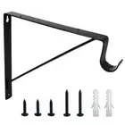 Triangle Closet Rod Bracket Wall Mounted Shelf Brackets Home/Office