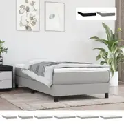 Mattress Pocket Spring Bed Foam Mattress Medium Firm Dark Grey Fabric vidaXL