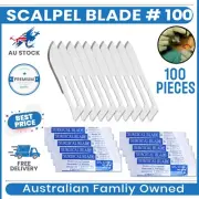 SURGICAL SCALPEL BLADE # 10 BX 100 PREMIUM BLADES ALL SIZES CARBON STEEL BLADES