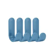 10set Towel Hooks Plastic Door Hangers Self Adhesive Wall Hangers Hat Racks Keys Hanger Home Decor