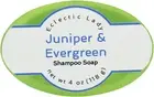 Juniper and Evergreen Shampoo Soap Bar By Eclectic Lady, 4 oz Bar