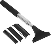 MUCKLILY 1 Set Car Rear View Mirror Brush Car Squeegee for Window Cleaning Snow Scraper Side Mirror Squeegee for Car Squeegee for Car Windows Car Mirror Squeegee Mini Black Metal