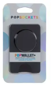 PopSockets Popwallet+ Cell Phone Wallet & Grip Stand Black New
