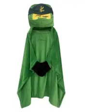 Lego Ninjago Hooded Throw with Hand Pockets Green Lloyd 30”x50” Super Soft New