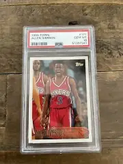 1996 Topps Basketball Allen Iverson ROOKIE RC #171 PSA 10 GEM MINT