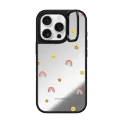 iPhone 16 Pro Mirror Ring Stand Case MagSafe Compatible Happy Icons