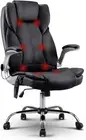 Artiss Massage Chair, Pu Leather Ergonomic Gaming Computer Desk Black