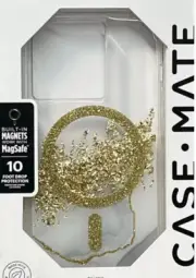 Case-Mate Karat Marble with MagSafe Case - iPhone 14 Pro - Gold - NWB -FREE SHIP