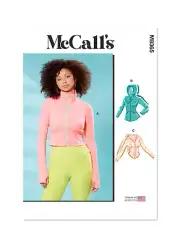 McCall's Sewing Pattern M8365 Misses Jacket Zip Up Corset Style Sizes 12-20 UC