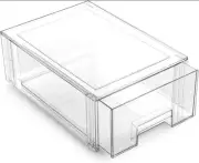BINO Stackable Storage Drawers, Large - Clear | the CRATE COLLECTION