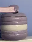NEW Pastel Purple Macaroon Cookie Ceramic Cookie / Sugar Jar Kitchen Canister
