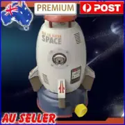 Rocket Launcher Plastic Space Rocket Jet Sprinkler for Child Kids (White)