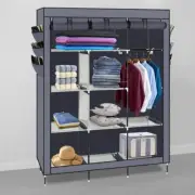 Kontum Non Woven Fabric Wardrobe Portable Closet 50”W x 17.7” D x 68.9”H Blue